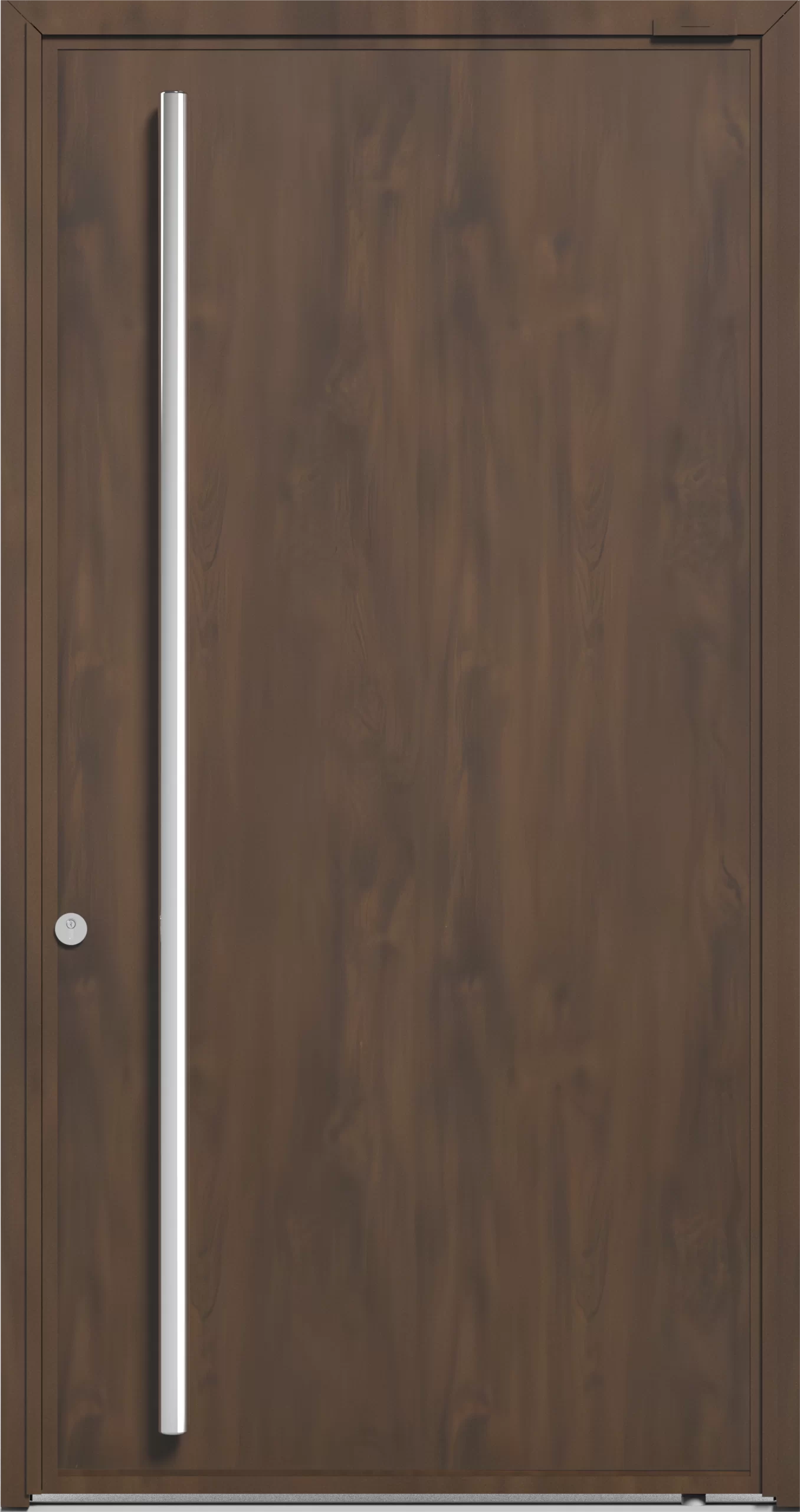 Puerta lisa color caoba