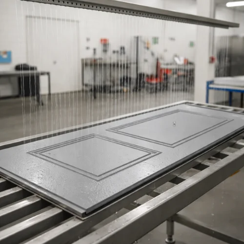 Fragmento de Lavado interior de hoja de chapa